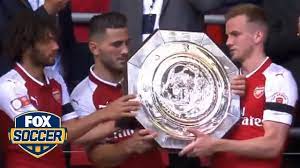 The fixture is recognised as a competitive super cup by the football. Arsenal Celebrate With The Trophy 2017 Fa Community Shield Youtube
