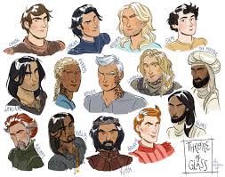 Book #1… we meet our 'actual' main characters here. Throne Of Glass Series Male Characters Chaol Dorian Aedion Sam Lorcan Fenrys Rowan Throne Of Glass Series Throne Of Glass Books Throne Of Glass Fanart