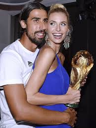 Interview with lena gercke, sami khedira gq magazine. Sami Khedira Causes A Splash With His Girlfriend Lena Gercke As World Cup Star Relaxes On Holiday Daily Mail Online