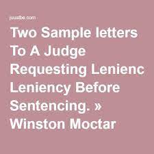 For example as a crime victim or victim advocate you may want to write a letter to the judge in the criminal court case. Two Sample Letters To A Judge Requesting Leniency Before Sentencing Winston Moctar Music Letter To Judge Reference Letter Lettering