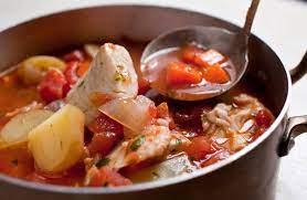 Easy Fish Stew With Mediterranean Flavors Recipe Nyt Cooking