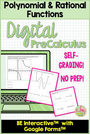 Polynomial And Rational Functions For Google Forms Distance Learning Rational Function Polynomials Precalculus