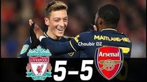 The sides come into this as the only two in the league with perfect starts. Liverpool Vs Arsenal 5 5 Football League Cup 30 10 2019 Youtube