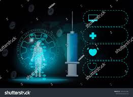Abstract Background Technology Science Medical Concept In Blue Light Human Body In Future And Gl In 2020 Abstract Backgrounds Science And Technology Stock Illustration