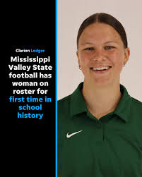 Nina Schiks is set to become the first woman to play football at  Mississippi Valley State. On April 5, the team's official Instagram account  posted a video of Schiks attempting a field