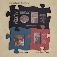 (requests for a different sized frame could be met, but cost of frame and shipping costs. Cherish Family Photo Frame Puzzle Piece Wall Art Diy Framed Art Family Photo Frames Frame Puzzle