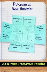 Two End Behavior Activities In One Resource An Interactive Foldable Plus A Fun Chal Math Interactive Notebook Polynomials Interactive Notebook Math Strategies