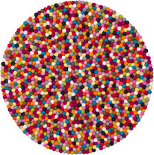 Wbd großhandel 40mm 50mm drehbar pp möbel lenkräder gewindes tiel messing stuhl rollen. Filzkugel Teppich Rund 140 Cm Myfelt Lotte Lotte Bunt Myfelt 001 140