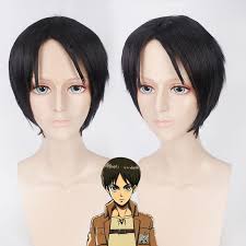 I modified it a little to look like eren from the latest chapters of the manga. Attack On Titan Middle Hair Eren Jaeger Black Cosplay Anime Wig Heat Resistant F Ebay