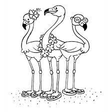 Flamingo coloring pages will especially appeal to girls, because this collection contains the most beautiful and cute flamingos. Flamingos In Flip Flops Rubber Stamp Sku G372 Flamingo Coloring Page Unicorn Coloring Pages Mandala Coloring Pages