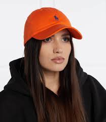 Baseball Hat Polo Hat Orange Polo Ralph Lauren Cap Orange/blue