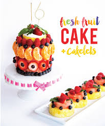 With only 158 calories and 5 grams of fat per slice, you'll be on your way to feeling light and airy yourself after enjoying this tangy cake for dessert. Healthy No Bake Fresh Fruit And Veggie Birthday Cake Examples