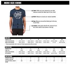 size charts oneill canada