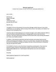 Write your name, professional title, and address at the top. Cover Letter Examples For Management Jobs
