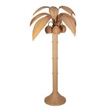 Mario Lopez Torres Rattan Coconut Palm Tree Floor Lamp Coconut Palm Tree Tree Floor Lamp Rattan Lamp