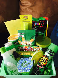 Green Themed Gift Basket Themed Gift Baskets Boyfriend Gift Basket Birthday Gifts For Bestfriends