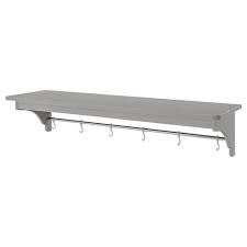 My issue is the shelf goes down at an angle from the wall. Tornviken Grey Wall Shelf Width 120 Cm Ikea