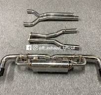 Upgrade Aston Martin Vantage Valved Sport Exhaust System - Vantage 4.0T V8  (Single tip in each side) / Polishing / Silver tips
