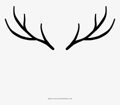 What color will make these? Deer Horns Coloring Page Deer Png Image Transparent Png Free Download On Seekpng