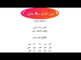 برنامج تعليم اوزان الشعر الشعبي العراقي وزن النايل ح 7 Youtube