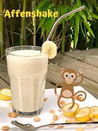 Affenshake Erdnuss Bananen Shake Kochtheke Rezept Bananen Milchshake Bananenmilchshake Bananen Shake