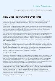 Ppt racism in othello powerpoint presentation free. How Does Iago Change Over Time Essay Example
