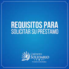 Créditos personales, créditos de microempresa, créditos prendarios y tarjetas de crédito. Uzivatel Credito Solidario Na Twitteru Que Necesito Hacer Para Adquirir Un Prestamo En Credito Solidario Creditosolidario Preguntafrecuente