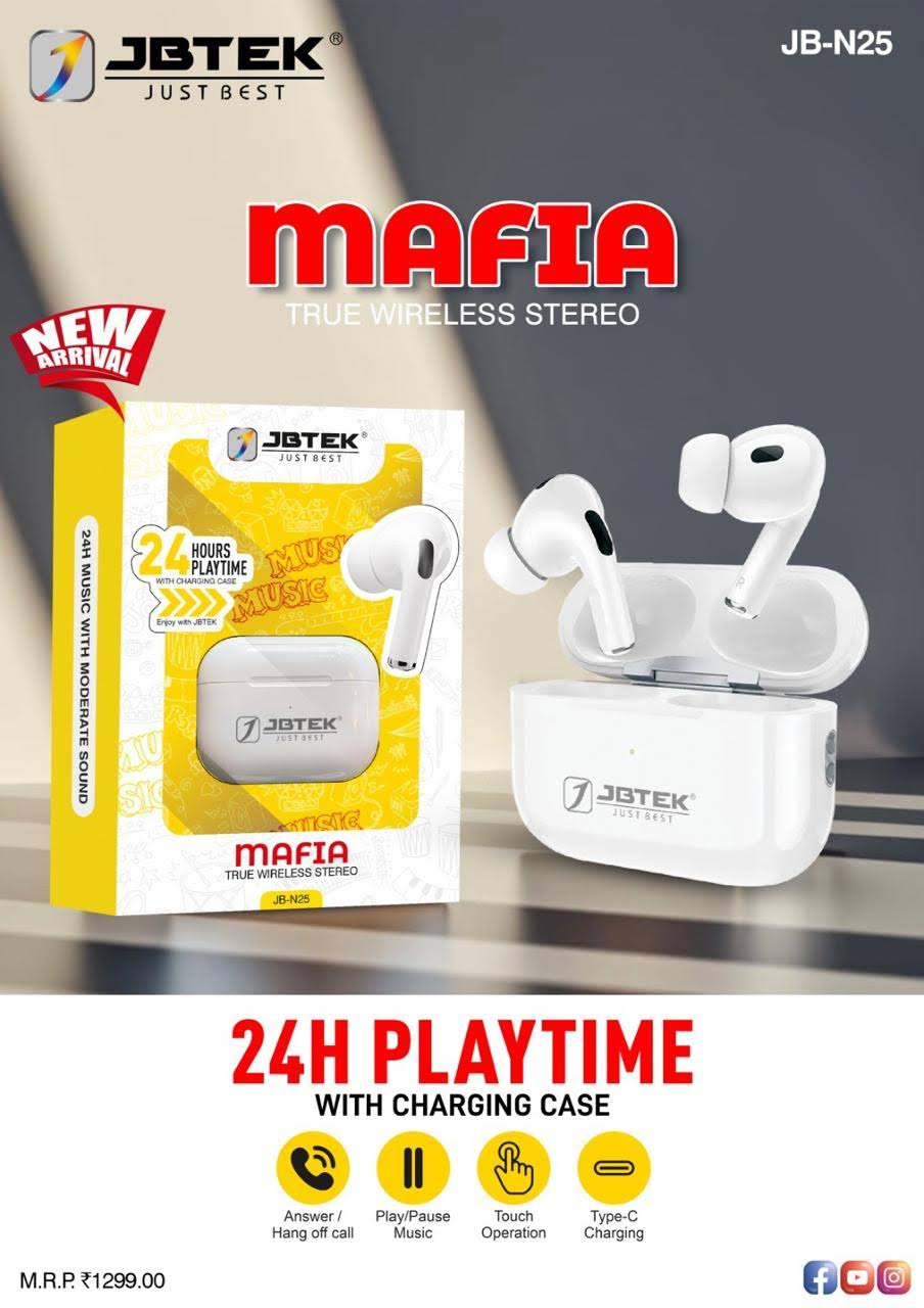 JBTEK MAFIA (JB-N25) True Wireless Earbuds धमाकेदार साउंड product image