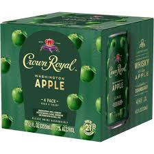 One of the web's largest collections of crown royal canadian whisky cocktails, with a list of the most popular drink recipes in this section. Crown Royal Cans Washington Apple Cocktail 4 Pack 19 99 125 Free Shipping Cwspirits Com