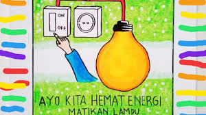 Poster ini tentang hemat energi yaitu baik energi listrik, air, bahan bakar ataupun lainnya. Matikan Lampu Poster Hemat Energi Simple Dan Mudah