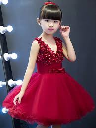 Little Big Girl S Red Stereo Flowers Classical Wedding Birthday Party Dress Vestidos Infantis Vestido Princesa Infantil Vestido Infantil Festa
