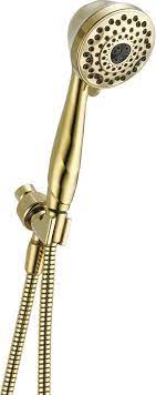 Delta Faucet 7-Spray Touch-Clean Hand Held Shower Head With Hose, Polished  Brass 59346-Pb-Pk - - Amazon.com