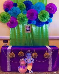 Birthday Party Ideas At Home In India Krishna Birthday Party Ideas Photo 7 Of 22 Krishna Birthday Indian Birthday Parties Happy Birthday Krishna