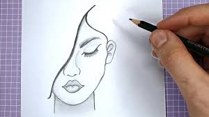 Easy techniques for drawing people, animals and more. How To Draw A Face For Beginners Easy Way To Draw A Realistic Face Youtube