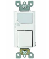 Combination Decora Switch With Led Guide Light 15a 120vac Single Pole Leviton