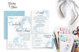 Printable Wedding Invitation Suite Wedding Invite Set Cinderella Magic Dus Printable Wedding Invitations Disney Wedding Invitations Wedding Invitation Sets