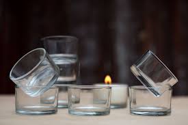 Re Usable Glass Tealight Holders