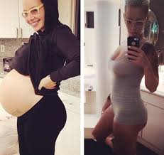 Amber Rose Flaunts Post Baby Body With Before And After Pictures 10 Months After Giving Birth Amb Amber Rose Pregnant Belly Fitness Before And After Pictures