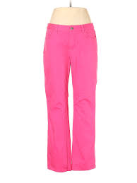 Details About Chaps Women Pink Jeans 12 Petite