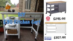 These carts can range from rolling sets of shelves to portable. Diy 30 Outdoor Kitchen Cart Youtube