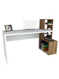 Per hand hergestellt aus bestem walnussholz. Moebel17 Schreibtisch Side Weiss Walnuss Gunstig Kaufen Limango