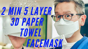 The masks with the vent allow the moisture in your breath to escape and with it the virus. 2 Minute 5 Layer 3d No Sew Paper Towel Face Mask Masks4all Youtube