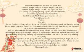 Bài cúng tất niên 2024 - Văn khấn trong ...