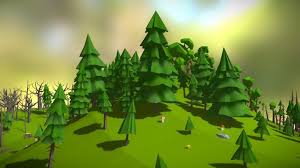 Forest Pack By Saintpix 3d Model Game Concept Art Low Poly Models Animated Drawings