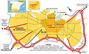 The second handcrafted map gives the location of granada with the corresponding local road network. Maps And Plans Of Granada