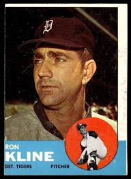 1963 Topps Ron Kline #84 Detroit Tigers Baseball Card