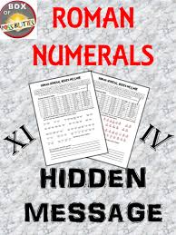 The translator will also show you how to go about converting roman numerals to numbers, or from numbers to roman numerals. Roman Numerals Hidden Message A Rome Activity Involving Roman Numerals Teaching Resources
