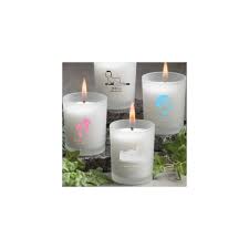 Although we can provide a refund for items, which have been damaged during shipping, we are unable to replace any personalized votive holder. Frosted Glass Candle Holder With Wax