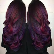 Red And Purple Highlights Cool Hair Color Cool Hairstyles Hair Color Purple
