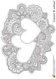 heart mandala coloring pages coloriage coeur requin monstre